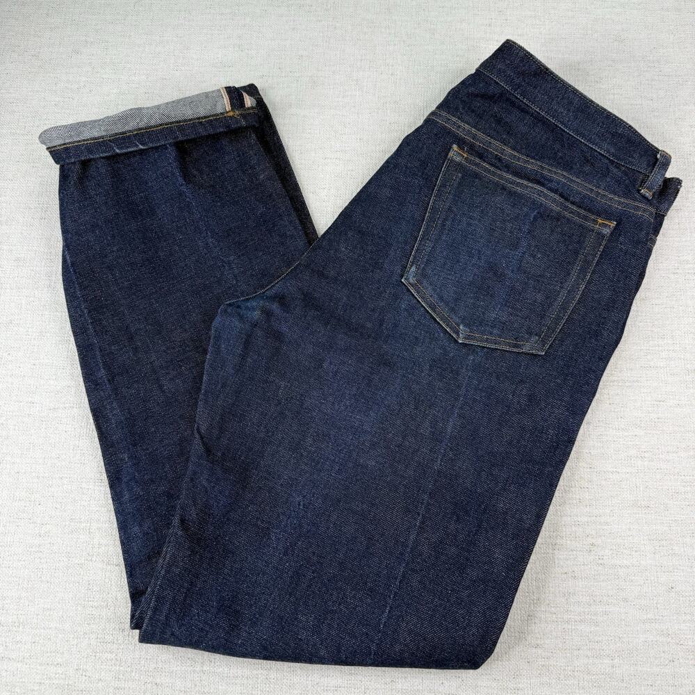 A.P.C. APC Selvedge Jeans Standard Denim Men’s Size 33 Button Fly Dark Blue